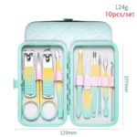 10/12/18Pcs Nail Clippers Set Stainless Steel Manicure Pedicure Kit Grooming Tools With Travel Case - Image 7