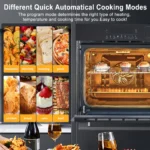 24 Inch Built-in Electric Oven, 2.5 Cu.ft Single Wall Convection Oven With 8 Cooking Modes, Touch Control, 3000W 240V - Image 6