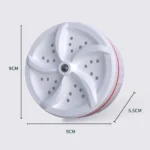 Portable USB Powered Ultrasonic Turbo Washer Deep Waterproof Mini Washing Machine Dirt Removing Laundry Device for Underwear Soc