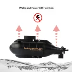 Mini Remote Control Submarine Toy, Light Up Nuclear Submarine Model, Electric RC Boat Educational Toy for Kids