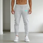 Mens Boyfriend Running pants Blue flame printing baggy pants neutral breathable baggy outdoor pants fashion design jogging pants - Image 3