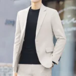Blazer's New Men's Fashion Outdoor Travel Youth Wedding Campus Slimming Casual Korean-style Cool and Stylish Formal Wear Blazer - Image 7