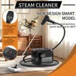 High Pressure Steam Cleaner, Steam Cleaner Handheld, High Temperature Carpet Cleaner, Handle Gear Switch Adjustment, LCD Dis