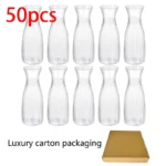 Plastic stripes vases transparent diy florals arranging crafts holiday home decor suitable for table decor Flower bottle