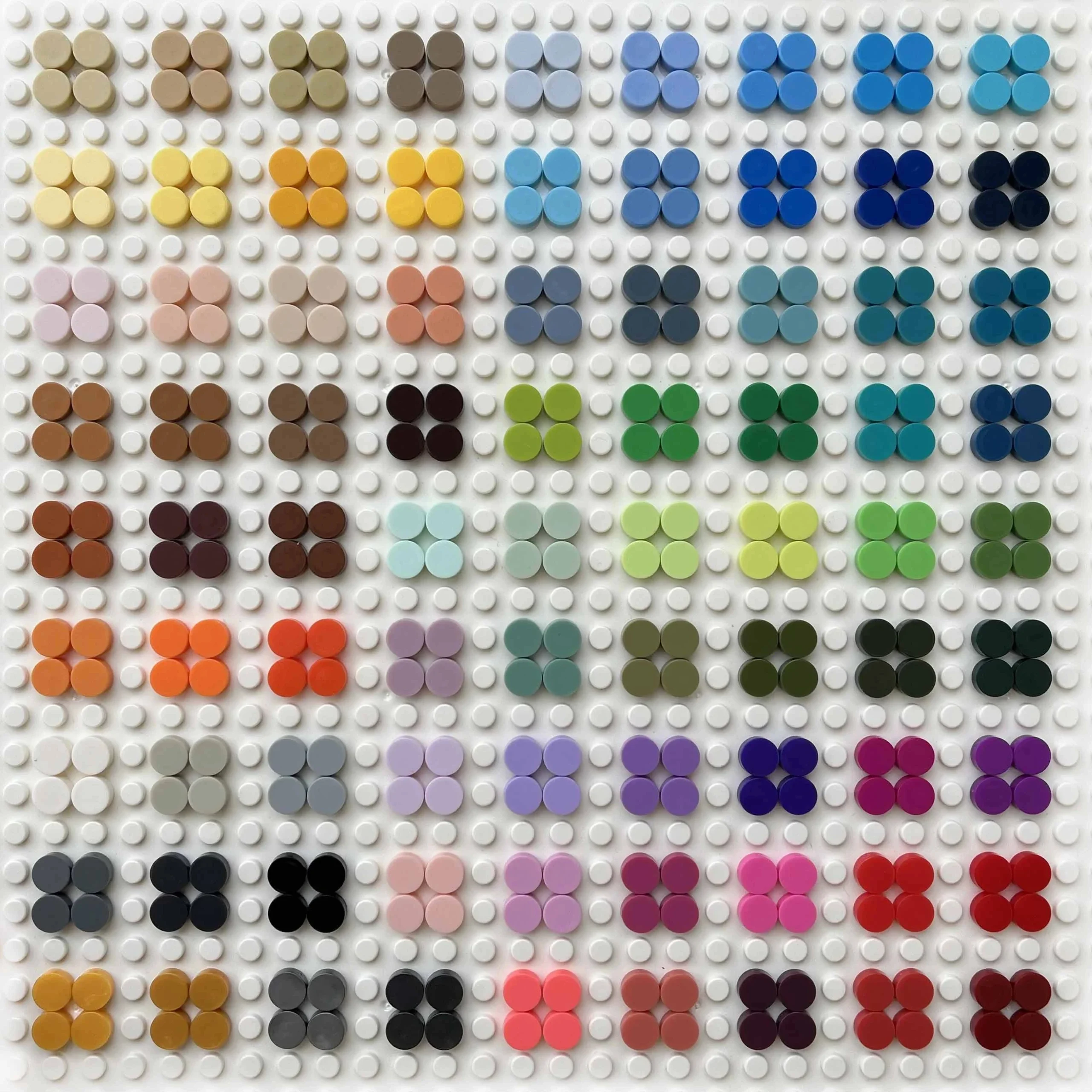 Sce87fac84ae24c1aaa7b0b407089f711t.webp 1000 Pcs City Building Blocks Flat Tile 1x1 98138 Round Bricks DIY Enlighten Blocks Parts Blocks for Children Boys Girls Gifts - Image 1