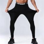 Men’s Compression Leggings High Elastic Quick Dry Breathable Sports Base Layer for Gym Running Basketball Workout