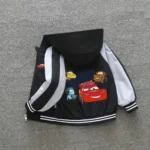 Cars Lightning McQueen Baby Clothes 2026 Spring Toddler Girl Boy Hooded Jacket Cartoon Color Blocking Zipper Coat Kids Outerwear - Image 9