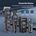 hiena Finish Machine Electric Professional Electric Hair Clippers Beard Clipper Rechargeable Men’s Shaver Hair Trimmer Kit