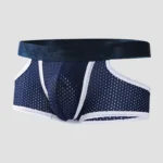 Men's ice silk bullet split underpants with breathable mesh at the four corners, summer thin men's sports straight-cut shorts - Image 6