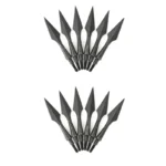 6/12pcs Traditional Hunting Arrowhead High Carbon Steel Broadhead Archery Shooting Arrow Heads Points for OD 7.8mm Arrow Shaft - Image 10