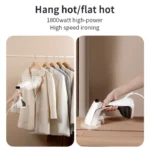1800W Handheld Steam Hanging Iron Touch Screen Control 15 Seconds Fast Preheat 320ml Portable Home Small Fabric Clothes Steamer - Image 4
