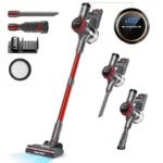 YISORA Cordless Vacuum Cleaner, 40Kpa 55Mins Running Time Wireless Vacuum Cleaner with Touchscreen for Pet Hair, Carpet - Image 8
