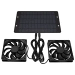 12V Solar fan Solar Charger Exhaust Fan Ventilator Solar Panel Powered Fan Air Extractor for Dog Chicken House RV Greenhouse Fan - Image 3