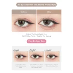 FLORTTE Liquid Eyeliner Pen, Long-lasting, Waterproof, Smudge-proof, for Natural Eye Makeup - Image 3