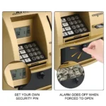 Cash Coins Saving Box Christmas Gift Password Money Box Electronic Piggy Bank Automatic Deposit Banknote ATM Bank Safe Box ATM