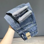 Men's Jeans Streetwear Fashion Tapered Pants Blue - Image 5