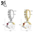 ZS 1 Piece 20G Trendy Hoop Nose Rings Women Moon Star Flower Pendant Septum Piercing Ear Helix Cartilage Piercings Jewelry 8MM - Image 36