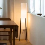 Nordic Retro Wabi Sabi Solid Wood Floor Lamp Study Hotel Art Decorative Corner Standing Lamp Living Room Bedroom Cafe E27 Lamp - Image 5
