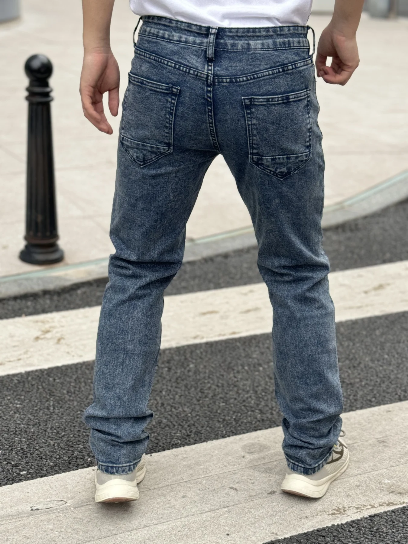 Sd1107a29a2084e4aa56702c2e27b0dd0F.webp Classic Men's Denim Jeans Light Washed Vintage Effect Casual and Business Wear Suitable for All Four Seasons Free Shipping - Image 1