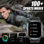 EIGIIS 2024New Smart Watch Men 3ATM Waterproof 2.02″S320B With Compass And LED Flashlight Sports And Fitness Tracking Heart Rate