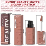 Matte Velvet Lipstick Lip Gloss Waterproof Smooth Long-Lasting Non-sticky Non-transfer Deep Red Nude Y2K Daily&Party Makeup Gift - Image 6