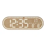 Large Digital Wall Clock Temperature and Date Week Display Electronic LED Table Alarm Clocks Brightness Adjustable 12/24H Format