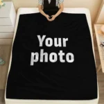 Personalized Photo Blanket Custom Fleece Throw Warm Soft Cozy Plush Flannel Blanket for Winter Thick Comfortable Couch Bed Office - Image 4