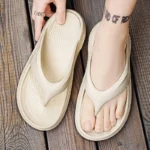 Men’s Orthopedic Sandals Fashion Couples Beach Flip Flop Summer Outdoor Soft Sandals with Arch Support Bathroom Slides