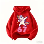 Autumn SIX SEVEN Funny Children Hoodies Level 67 Chaos Hooded Sweatshirt Kids Boy Girl Streetwear Graphic Casual Sport Pullover