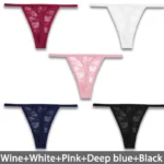 5PCS/Set Women's Underwear Lace Panties Floral Lingerie Woman Panties Sexy Thong G-String Female Pantys Perspective Intimates - Image 8