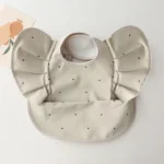 Baby Bibs INS Nordic Style Angel Feed Pocket Burp Girl Boy Infant Meals Bib Waterproof Easy Clean Cute Elephant Bibs Soft PU - Image 13