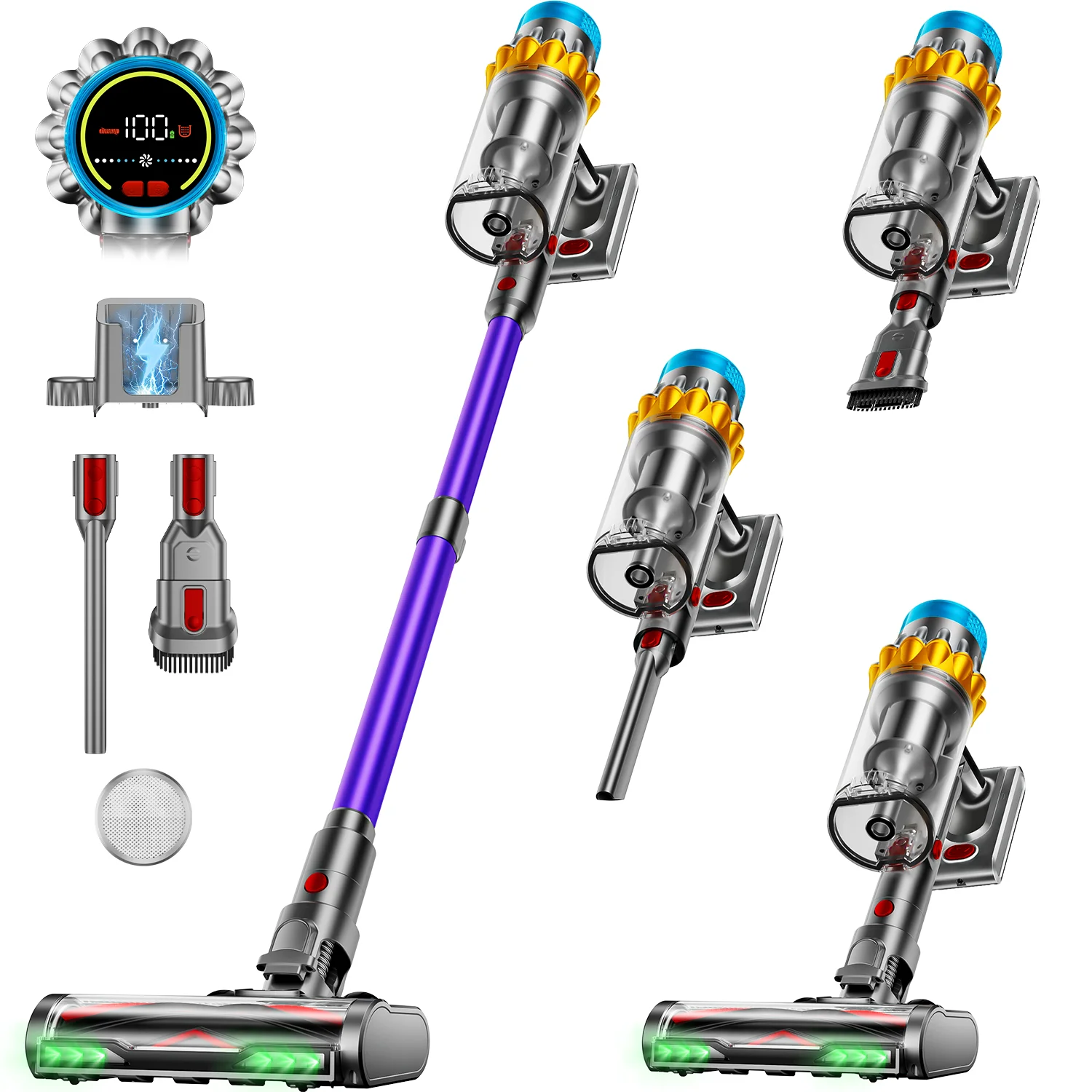 Sd3f708d62b7d4252a0d806b09ad5af14g.webp VAKERR X15 Pro 650W Cordless Vacuum Cleaner 65KPA Strong Suction for Pet Hair and Carpet 70Mins Runtime Household cleaning - Image 1