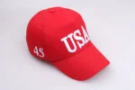 Red Presiden Election Peaked Baseball Cap 3D Embroidered USA Hat for Men Women - Image 6