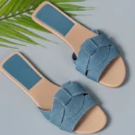 Luxury Designer Women's Flat Slippers Woven Comfortable Women's Shoes Casual Bottom Slippers 2025 New Summer Sandalias Mujer - Image 10