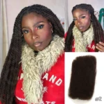QVR Afro Kinky Bulk Hair No Attachment 50g Afro Curly Bulk 100% Human Hair Unprocessed Virgin Remy Braiding Hair for Dreadlocks - Image 9