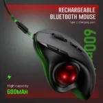 Wireless Trackball Mouse 2.4G,Dual Bluetooth 4.0 Ergonomic Mouse Rechargeable Mouse for Mac Windows Computer Laptop PC - Image 3