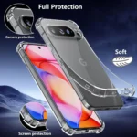 Airbag Anti-knock Clear Case for Google Pixel 9A 10A Soft Transparent Silicone TPU Cover for Google 9 10 Pro XL 7 8 6 6A 7A 8A - Image 3