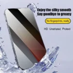Oleophobic Coating Privacy Screen Protector For iPhone 17 Pro Max 16 15 13 11 14 12 Air 16E Mini SE 7 XR Dust Free Installation - Image 3