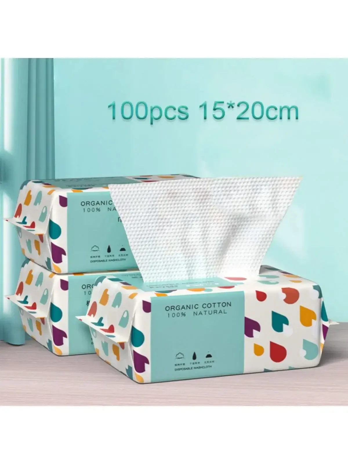 Sd6a70f6d1f3c4220b8412eac74bab7e1p.webp Disposable Face Towel,2 Pack 200 Count Ultra Soft Thick Wash Cloths for Adults and Baby, Dry Wipes for Washing and Drying