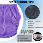 Waterproof Diaper for Adults Washable Reusable Diaper Care Pants Leak-proof Pants swimming pants Eldly Diaper Cover Dropshipping - Image 5