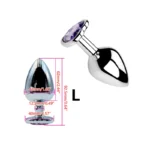 Heart Shaped Metal Anal Plug,Butt Anal Plug,6 Colors S/M/L Sizes,Unisex Adult Sex Toys for Men Women,Anal Massager,Pleasure Toy - Image 24