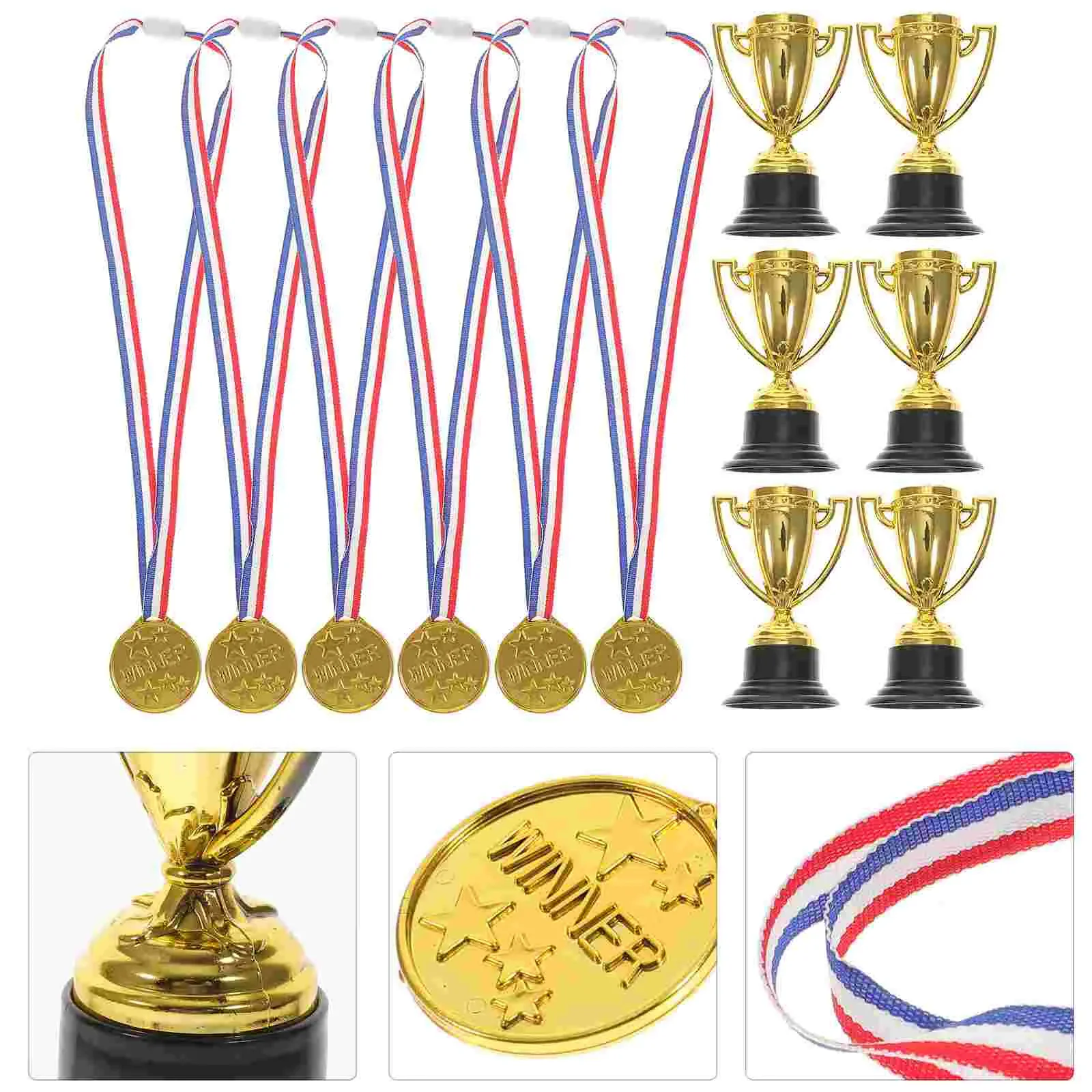 Sd748d34b97e44021b4eb96e9b8e075254.webp Trophy Trophies Award Medals Cup Party Gold Winner World Kids Place First Favors Competition Mini Toys S Children Athletic