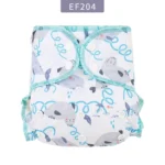 HappyFlute New Print  AI2 Snap Insert Bamboo Cotton&Velour OS Baby Napp One Piece Pack Baby Waterproof Night Diaper - Image 12