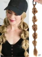 1Pc Bubble Braids Hair Ponytail Extensions Wig Synthetic Lantern Bubble Braids with Hair Tie for Women Kids Daily&Party Use