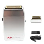 11000 RPM POP Barbers P620 Professional Electric Men’s Beard Trimmer Double Foil Shaver Electric Shaver USB Hair Cutting Machine