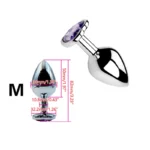 Heart Shaped Metal Anal Plug,Butt Anal Plug,6 Colors S/M/L Sizes,Unisex Adult Sex Toys for Men Women,Anal Massager,Pleasure Toy - Image 14