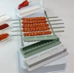 NewSingle Row Kebab Maker Bbq Meat Skewer Machine Kebab Press Maker Reusable Plastic Bbq Skewer Maker Kebab Preparation BBQ Tool - Image 4