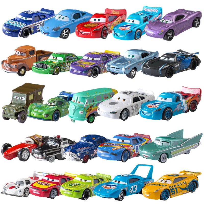 Sd8500edcfb504e23ab905727dda83256k.webp Disney Pixar Cars Toys racing Lightning McQueen Jackson Storm The King Mater 1:55 Diecast Metal Alloy Model Car Kid Gift - Image 1