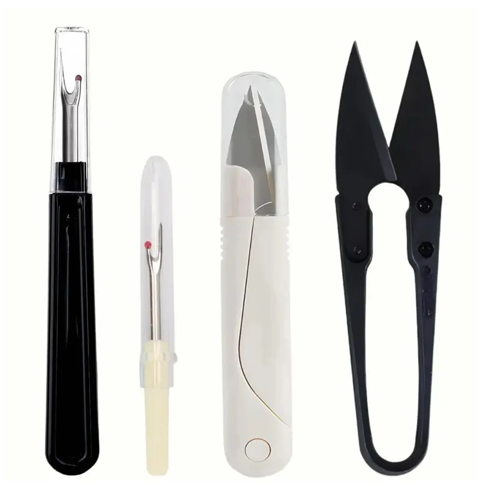 Sd86031a7cd204c998ce5b3adc0bf34f7Z.webp 4PCS Sewing Scissors Set Trimming Nipper Yarn Lightweight Thread Cutter Embroidery Clipper Stitching Snip DIY Sewing Supplies - Image 1
