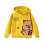 Autumn Winter Cartoon Cute Capybara Print Children's Hooded Hoodies Casual Fashionable Comfortable Boy Girl Sweatshirt Pullover - Image 6